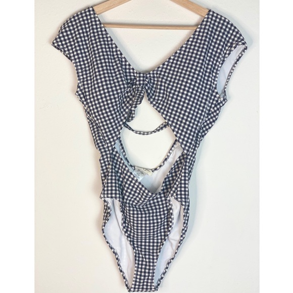 NWT JESSICA SIMPSON Retro Gingham Swimsuit - Picture 2 of 5
